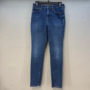 Madewell Jeans Women's 26 (2) Blue 9" Mid-Rise Fit Skinny Preppy Normcore